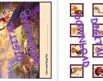 Lion King / Token Board / DIGITAL DOWNLOAD/ PRINTABLE