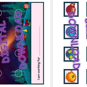 Storybots Planets / Token Board / DIGITAL DOWNLOAD / PRINTABLE /