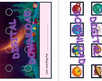 Storybots Planets / Token Board / DIGITAL DOWNLOAD / PRINTABLE /