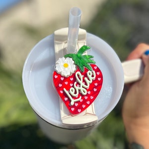 Personalized Strawberry Stanley Topper