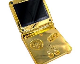 Gold (color) Gameboy Advance Sp | Backlit Screen | IPS | SP | Chargeable usbc
