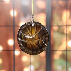 Swirl Suncatcher from an Upcycled Bottle