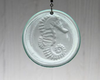 Seahorse Recycled Bottle Bottom Suncatcher