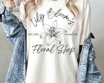DIGITAL FILE | Instant Download | PNG | It Ends With Us | Lily Bloom's Floral Shop | coho | Colleen Hoover | Reading | Lily Flower | dtf