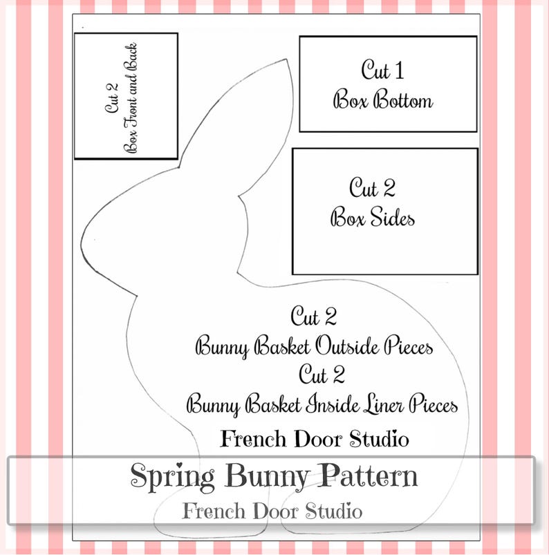 Spring Bunny Pattern and Tags Digital Images Click on "learn More About ...