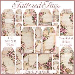Tattered Tags   Digital Tags Click on "Learn more about this item" for a full description.