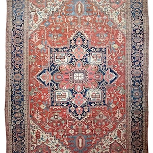 ULTRA RARE LEGENDARY Palatial Antique Rug Tribal Dream | Masterful Dyes and Wool | 11.7 x 18.7