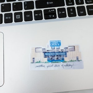 Another First Down Kentucky Sticker, Kroger Field, Kentucky Football Stadium, Wildcats, University of Kentucky, UK, Water bottle Sticker