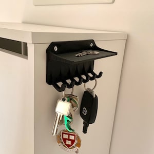 Key hanger - 6 hooks (Montage - Sticking or Drilling)