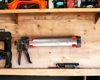 Caulk/Silicone Gun Holder | 3D Printed | Handy Wall-Mounted Organiser for Vans, Trailers, Garages & Workshops