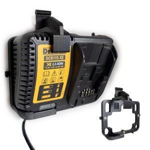 DeWalt DCB115-XE Charger Wall Mount: 3D Printed Garage Organizer