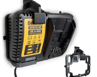 DeWalt DCB115-XE Charger Wall Mount: 3D Printed Garage Organizer