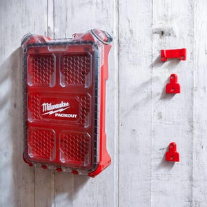 Milwaukee Packout Slim Mount Kit | 3D Printed | Heavy-Duty Wall & Benchtop Mount | Mount your Packout gear on Walls or Benchtops