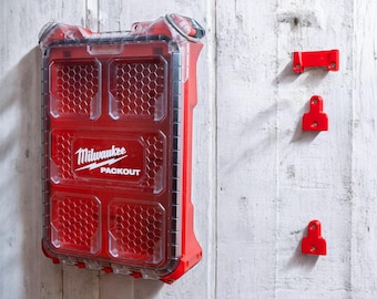 Milwaukee Packout-wandmontageset: heavy-duty 3D-geprinte opberger voor wand en tafel