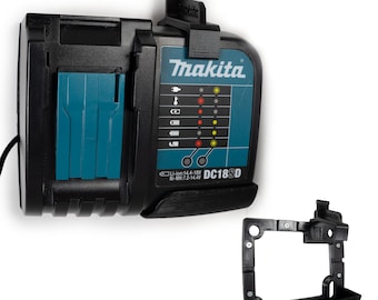Makita 18V DC18SD Charger Wall Mount: 3D Printed Garage Organizer