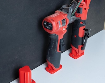 Milwaukee M12-gereedschaphouder: 3D-geprinte verticale houder