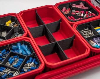 Milwaukee Packout Bin Dividers: 3D-geprinte aanpasbare opslag