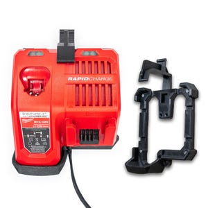 Wall Mount compatible with Milwaukee Charger M12-18FC 12V - 18V | 3D Printed | Garage Organisation | Wall Bracket | Mounting System