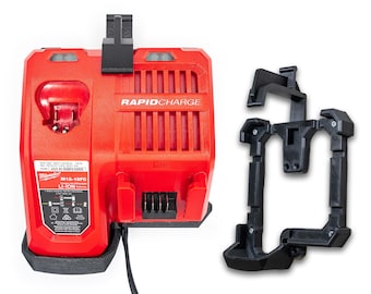 Milwaukee M12-18FC Charger Wall Mount: 3D Printed Garage Organizer