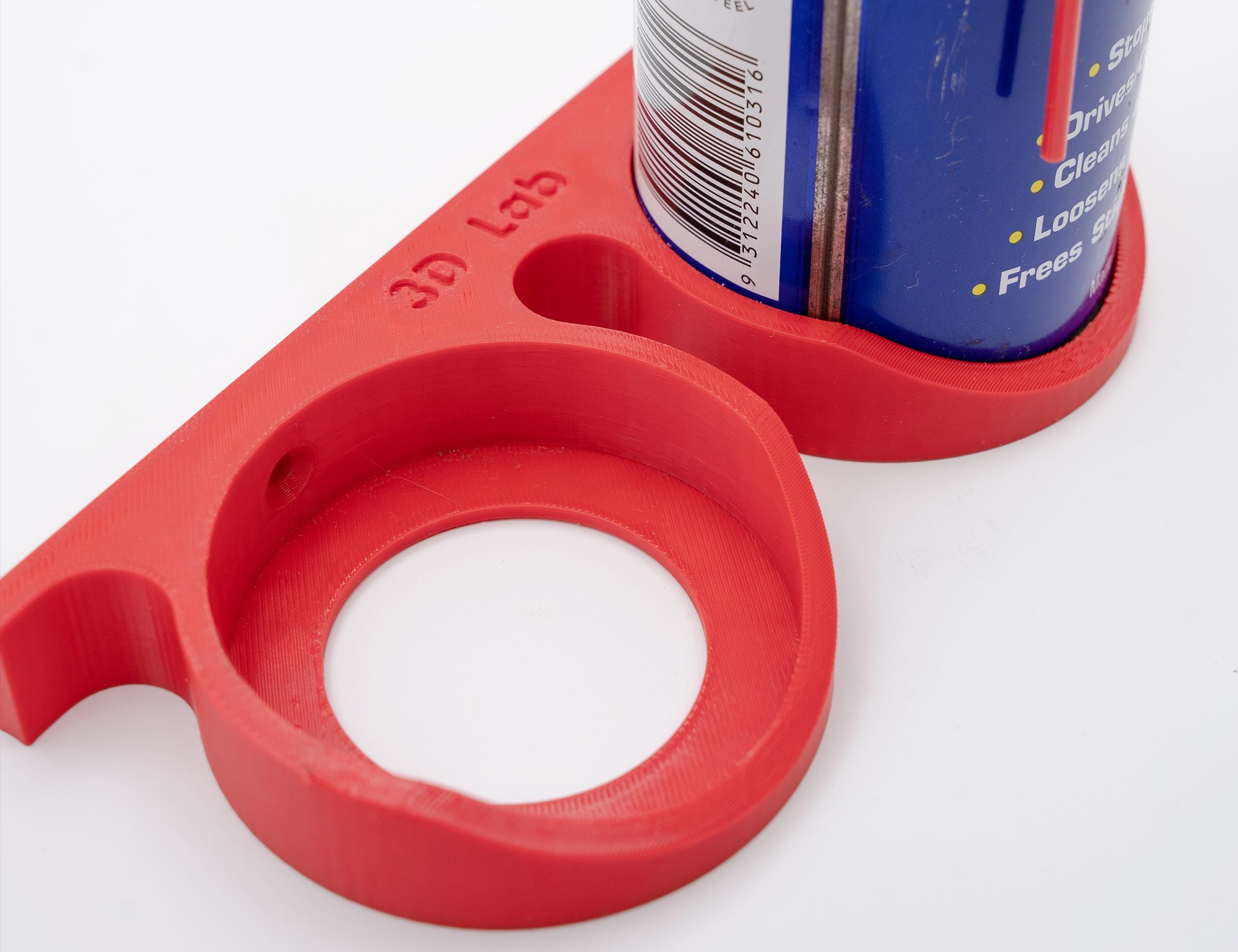 Porta Bombolette Spray Da Parete - 3 Posti - Acciaio Resistente - Hominas