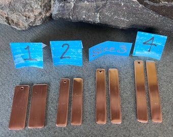 Hand Cut Copper Matchstick Blanks: Jewelry Findings, Enameling