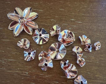 NEW ITEM! Crimped Copper Component, Embellishment, Handmade