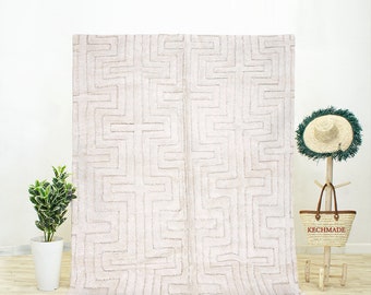 Handwoven Beni Ourain Rug – Moroccan Berber Wool Area Rug