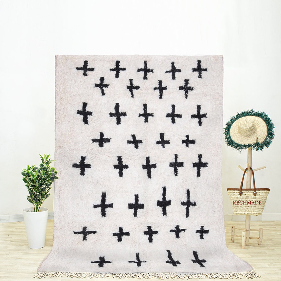 Beni Rug, Moroccan Rug With a Swiss Cross Rug, Christian Cross Rug ...