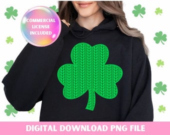 Retro St Patrick's Day Shamrock PNG: Lucky Charm Shirt Design (Digital Download)