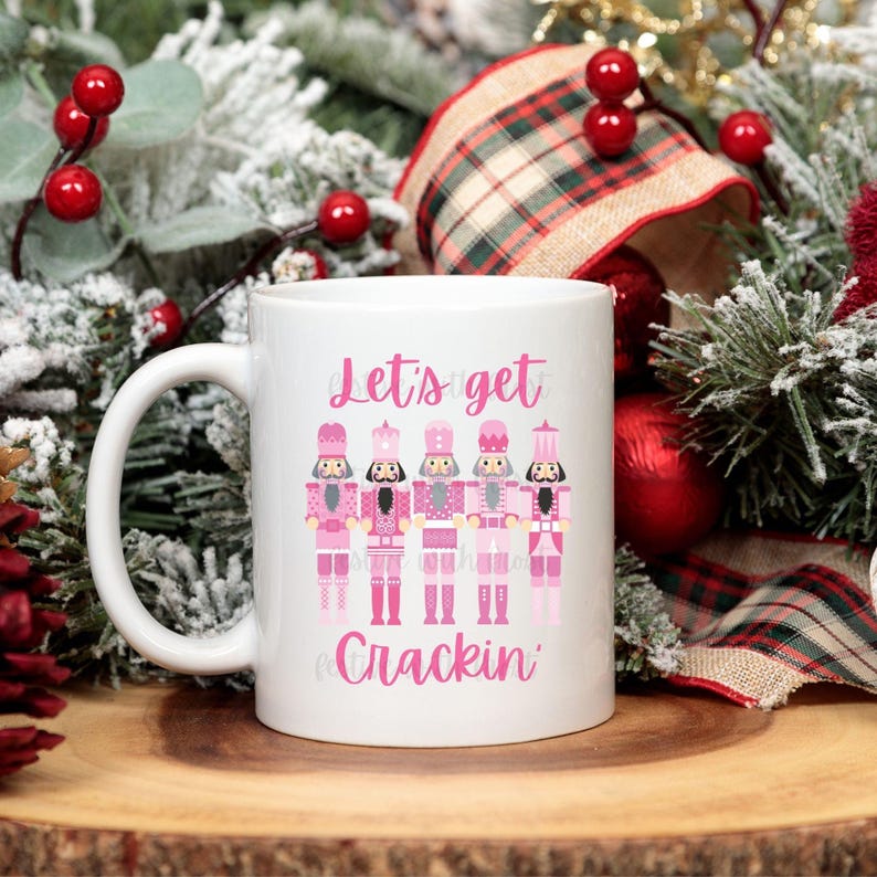 Pink Christmas PNG, Nutcrackers PNG Instant Download, Christmas Sublimation, Digital Download, Pink Character PNG, Let's Get Sublimation image 6