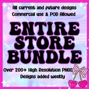 Entire Store Clipart PNG Bundle: Commercial Use License (Digital Download)