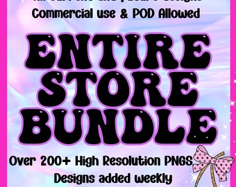 Pacote de clipart PNG de loja inteira: Licença de uso comercial (download digital)