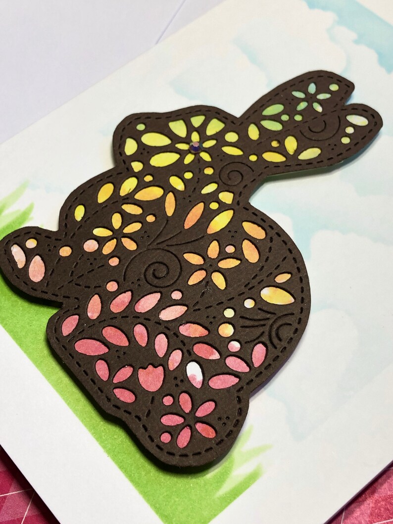 Handmade Card, Easter, Spring, Chocolate Bunny Card - Etsy