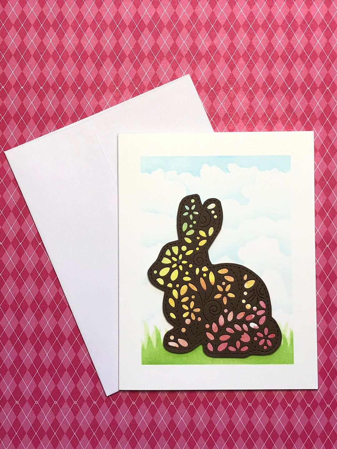 Handmade Card, Easter, Spring, Chocolate Bunny Card - Etsy