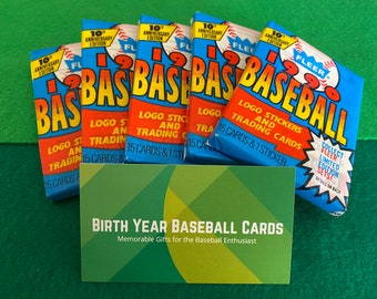 Factory Sealed 1990 MLB Wax Packs | Unopened Wax Packs | MLB Baseball Cards | Vintage Wax Packs Trading Cards | Topps | MLB cards | Fleer