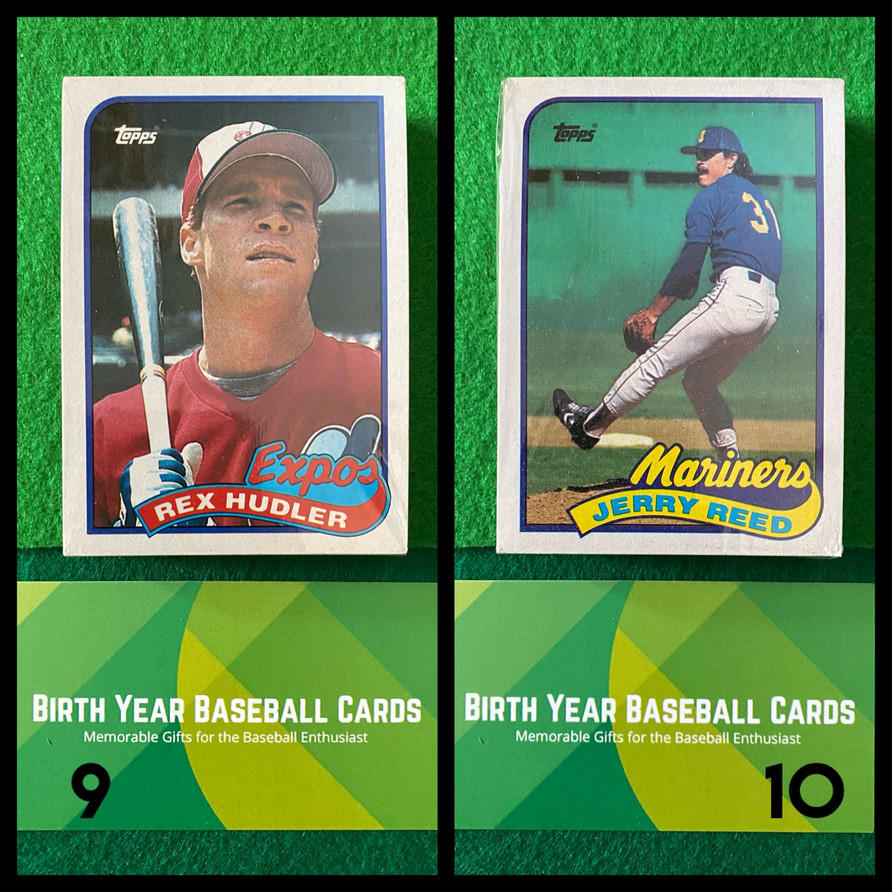 1989 Factory Sealed and Unopened Baseball Cello Packs Vintage Baseball