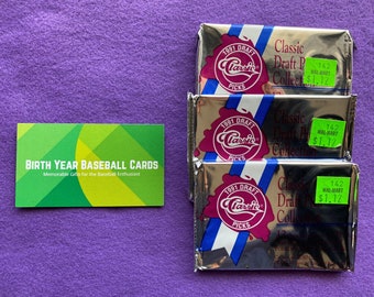 Unopened 1991 Draft Classic Pick Collection Pack | Hockey, Baseball, Basketball and Football Draft Pick Collection Pack | Trading Card Pack