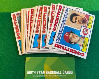 1984 Baseball Cards Team Set | Old Baseball Cards | Baseball Trading Cards | Vintage Sport Cards | 1984 Fleer | Baseball Memorabilia