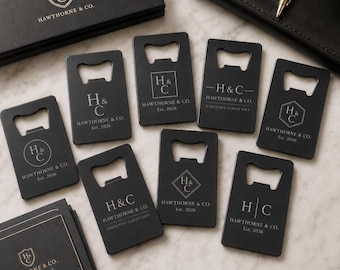 Custom Logo Bottle Opener | Bulk Corporate Gifts | Engraved Business Logo Bottle Opener | Client Appreciation Gift | Promotional Giveaway