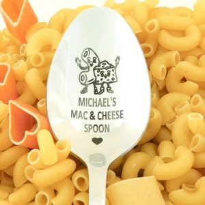 Personalized Mac Cheese Spoons, Custom Name Spoons, Bed and Breakfast Spoon, Teen Boy Girl Gifts, 10th Birthday Gifts, Christmas Gifts