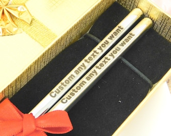 Engraved Stainless Steel Chopsticks: Personalized Ramen Bowl Gift