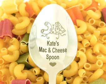 Personalized Mac Cheese Spoons, Personalized Breakfast Dinner Spoons, Teen Boy Girl Gifts, 5th 10th 15th Birthday Gifts, Custom Silverware