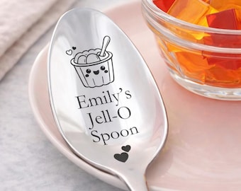 Personalized Jell-O or Jello Spoon for Kids, Teens, Adults, and Jello-O lovers