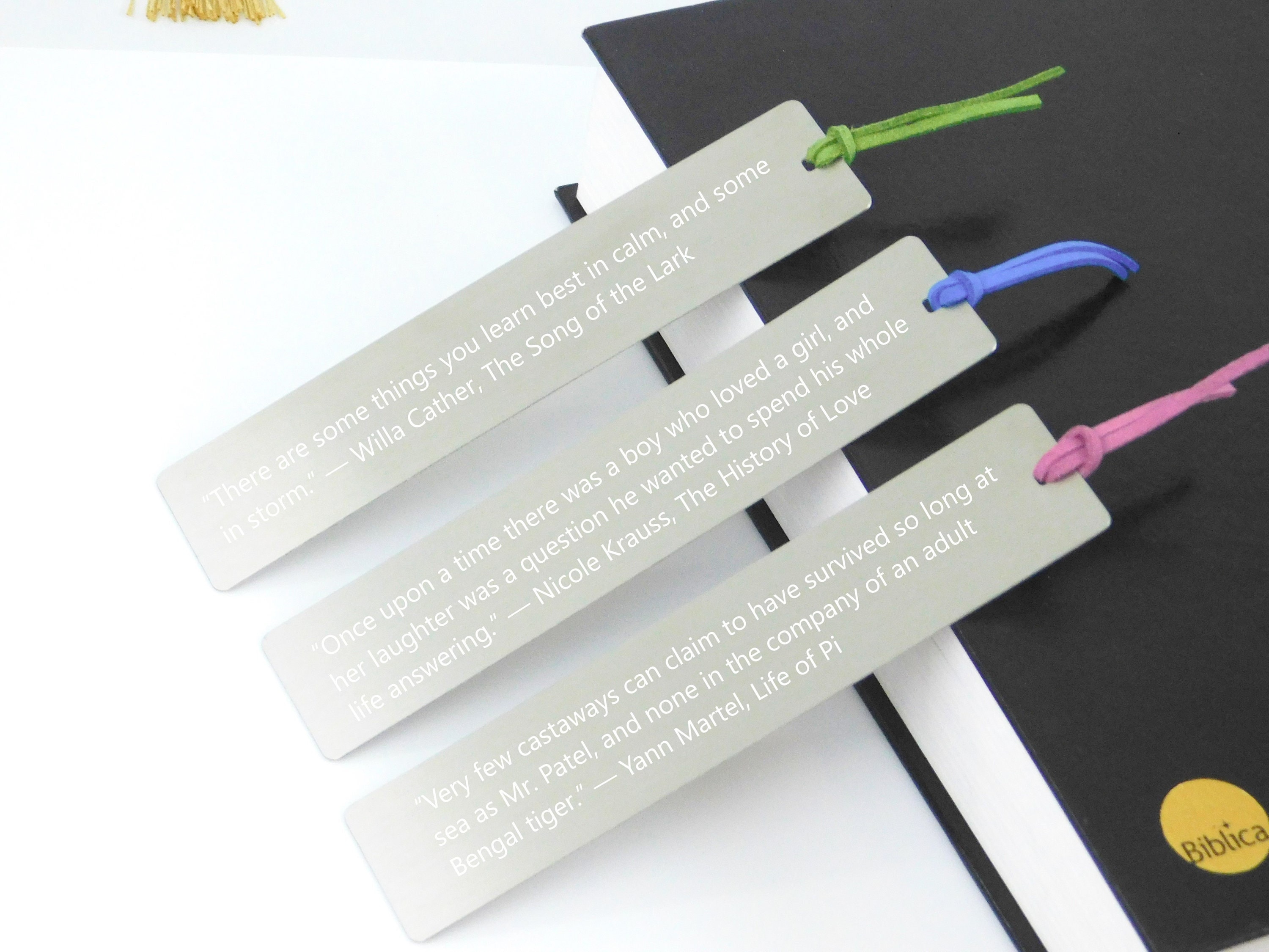 Engraved Stainless Steel Bookmark: Personalized Book Lover Gift - Etsy
