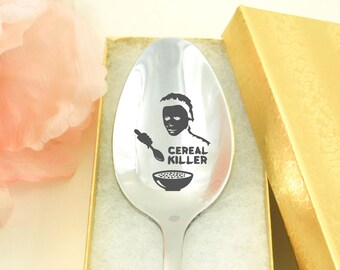 Personalized Cereal Spoons Cereal Killer Spoon Gifts Cereal Killer Engraved Spoon Christmas Stocking Stuffer for Teens Funny Cereal Killer