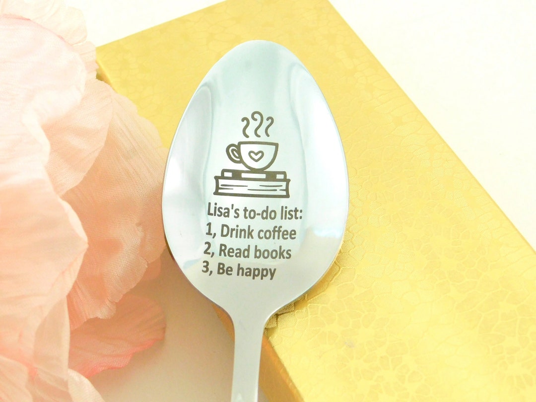 Personalized Coffee Spoons, Engraved Custom Spoons, Coffee Spoons Gifts ...