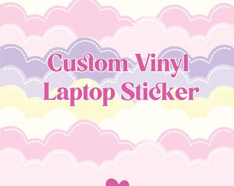 Custom Laptop Vinyl Sticker, Perfect for Birthdays, Weddings & Special Occasions! Handcrafted Custom Design, Vinyl Sticker