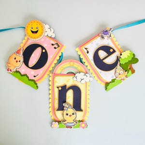 Canticos High Chair Banner - canticos party decor. Perfect for First Birthday Celebrations!