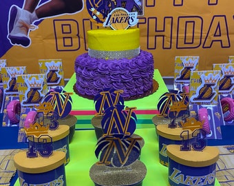 Handcrafted Basketball Birthday Party Decor Set, Sports Theme