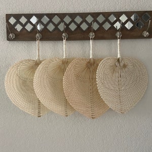 Woven Paradisio Fan Natural Color,beach Wedding Party Favor Fans 11x15 ...